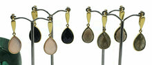 Load image into Gallery viewer, Gorgeous Gemstone Earrings, Pear Shaped, Sterling Silver, Gold Plated - GemzAustralia 