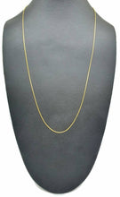 Load image into Gallery viewer, Gold Snake Chain, 61 cm, 24 inches, Sterling Silver, 14K gold Electroplated, - GemzAustralia 
