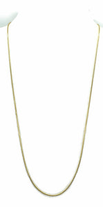 Gold Snake Chain, 61 cm, 24 inches, Sterling Silver, 14K gold Electroplated, - GemzAustralia 