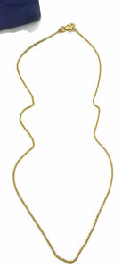 Gold Belcher Link Chain, 18 inches, Sterling Silver, 14K gold Electroplated, 45cm - GemzAustralia 