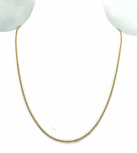 Gold Belcher Link Chain, 18 inches, Sterling Silver, 14K gold Electroplated, 45cm - GemzAustralia 