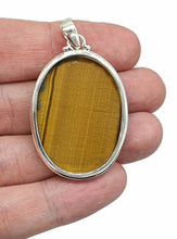 Load image into Gallery viewer, Tiger&#39;s Eye Pendant, Sterling Silver, Oval Shaped, Kundalini Awakening - GemzAustralia 