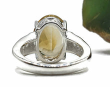 Load image into Gallery viewer, Citrine &amp; Zircon Ring, 3 Sizes, Sterling Silver, filigree Ring, Oval Shaped - GemzAustralia 