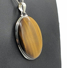 Load image into Gallery viewer, Tiger&#39;s Eye Pendant, Sterling Silver, Oval Shaped, Kundalini Awakening - GemzAustralia 