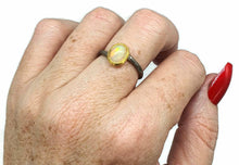 Load image into Gallery viewer, Ethiopian Opal Ring, Size 8, Sterling Silver, 14K Rose Gold Electroplated - GemzAustralia 