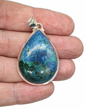 Load image into Gallery viewer, Shattuckite Pendant, Sterling Silver, mix of Azurite, Chrysocolla &amp; Malachite Gemstones - GemzAustralia 