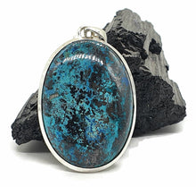 Load image into Gallery viewer, Shattuckite Pendant, Sterling Silver, mix of Azurite, Chrysocolla &amp; Malachite - GemzAustralia 