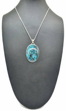 Load image into Gallery viewer, Shattuckite Pendant, Sterling Silver, mix of Azurite, Chrysocolla &amp; Malachite - GemzAustralia 