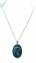 Load image into Gallery viewer, Shattuckite Pendant, Sterling Silver, mix of Azurite, Chrysocolla &amp; Malachite - GemzAustralia 