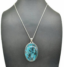 Load image into Gallery viewer, Shattuckite Pendant, Sterling Silver, mix of Azurite, Chrysocolla &amp; Malachite - GemzAustralia 