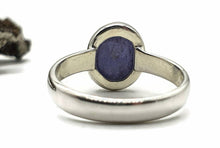 Load image into Gallery viewer, Tanzanite Ring, size 7.25, Sterling Silver, Cabochon Tanzanite, Oval Gemstone - GemzAustralia 