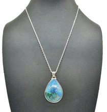 Load image into Gallery viewer, Shattuckite Pendant, Sterling Silver, mix of Azurite, Chrysocolla &amp; Malachite Gemstones - GemzAustralia 