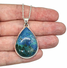 Load image into Gallery viewer, Shattuckite Pendant, Sterling Silver, mix of Azurite, Chrysocolla &amp; Malachite Gemstones - GemzAustralia 