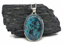 Load image into Gallery viewer, Shattuckite Pendant, Sterling Silver, mix of Azurite, Chrysocolla &amp; Malachite - GemzAustralia 