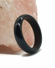 Load image into Gallery viewer, Canadian Jade Ring, Size 8.75, Black Jade, British Columbia Nephrite Jade - GemzAustralia 