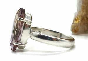 Ametrine Ring, Size 9, Sterling Silver, Marquise Faceted - GemzAustralia 