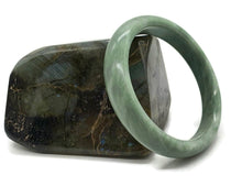 Load image into Gallery viewer, Nephrite Jade Bangle, Solid Green Jade Bangle, Protection Gem, Lucky Gemstone - GemzAustralia 