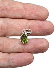 Load image into Gallery viewer, Peridot Pendant, Sterling Silver, August Birthstone, Rectangle, Round or Pear Shaped - GemzAustralia 