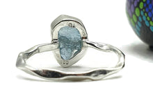 Load image into Gallery viewer, Raw Aquamarine Ring, 4 sizes, Sterling Silver, Rough Gemstone, Raw Aquamarine - GemzAustralia 