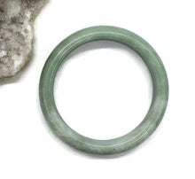 Load image into Gallery viewer, Solid Jade Bangle, Green Nephrite Jade, Protection Gem, Lucky Gem - GemzAustralia 