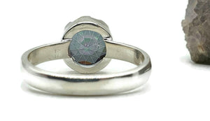 Mystic Topaz Ring, 3 Sizes, Sterling Silver, Round Shaped, Purple / Green Gemstone. - GemzAustralia 