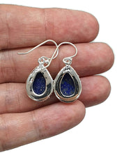 Load image into Gallery viewer, Lapis Lazuli Earrings, Sterling Silver, Pear Shaped, Protection Stone - GemzAustralia 