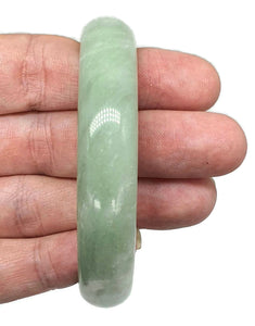 Solid Jade Bangle, Green Nephrite Jade, Protection Gem, Lucky Gem - GemzAustralia 