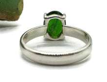 Load image into Gallery viewer, Chrome Diopside Ring, Size 7.25, Siberian Emerald, Sterling Silver, Faceted - GemzAustralia 