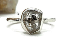 Load image into Gallery viewer, Raw Clear Quartz Ring, 4 Sizes, Sterling Silver, Psychic Stone, Soul Cleanser - GemzAustralia 