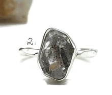 Load image into Gallery viewer, Raw Clear Quartz Ring, 4 Sizes, Sterling Silver, Psychic Stone, Soul Cleanser - GemzAustralia 