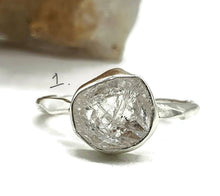 Load image into Gallery viewer, Raw Clear Quartz Ring, 4 Sizes, Sterling Silver, Psychic Stone, Soul Cleanser - GemzAustralia 