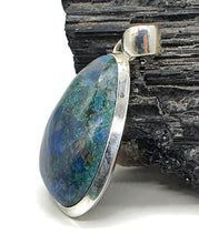 Load image into Gallery viewer, Shattuckite Pendant, Sterling Silver, mix of Azurite, Chrysocolla &amp; Malachite Gems - GemzAustralia 