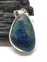 Load image into Gallery viewer, Shattuckite Pendant, Sterling Silver, mix of Azurite, Chrysocolla &amp; Malachite Gems - GemzAustralia 