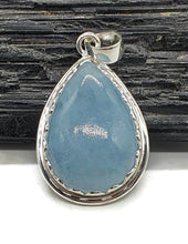 Load image into Gallery viewer, Aquamarine Pendant, Sterling Silver, March Birthstone - GemzAustralia 