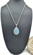 Load image into Gallery viewer, Aquamarine Pendant, Sterling Silver, March Birthstone - GemzAustralia 