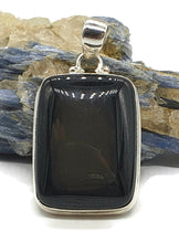 Load image into Gallery viewer, Rainbow Obsidian Pendant, Sterling Silver, Rectangle Shaped - GemzAustralia 