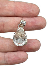 Load image into Gallery viewer, Clear Quartz Pendant, Pear Shaped, Sterling Silver, 17 carats - GemzAustralia 