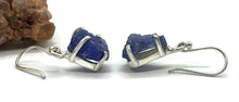 Load image into Gallery viewer, Raw Tanzanite Earrings, Sterling Silver, Rough Gemstones - GemzAustralia 