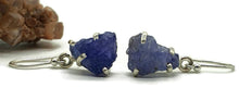 Load image into Gallery viewer, Raw Tanzanite Earrings, Sterling Silver, Rough Gemstones - GemzAustralia 