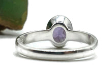 Load image into Gallery viewer, Amethyst Ring, Size 10, Oval Shaped, Sterling Silver, February Birthstone - GemzAustralia 