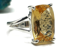 Load image into Gallery viewer, Citrine Ring, Rectangle shaped, Size 7, Sterling Silver - GemzAustralia 