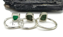 Load image into Gallery viewer, Raw Green Onyx Ring, Size 7.75, Sterling Silver, Rough Gemstone - GemzAustralia 