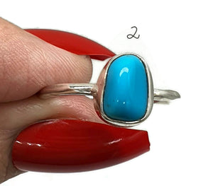 Raw Turquoise Ring, 3 sizes, Sterling Silver - GemzAustralia 