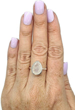 Load image into Gallery viewer, Faceted Rainbow Moonstone Ring, Size 9.5 - GemzAustralia 