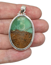 Load image into Gallery viewer, Australian Boulder Chrysoprase Pendant, Sterling Silver - GemzAustralia 