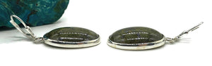 Large Mojave Stichtite Earrings, Sterling Silver, Oval - GemzAustralia 