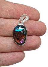 Load image into Gallery viewer, Dichroic Glass Pendant, Sterling Silver - GemzAustralia 