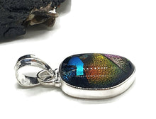 Load image into Gallery viewer, Dichroic Glass Pendant, Sterling Silver - GemzAustralia 