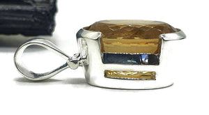Citrine Pendant, Sterling Silver, 21 carats - GemzAustralia 