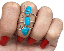 Load image into Gallery viewer, Raw Turquoise Ring, 3 sizes, Sterling Silver - GemzAustralia 